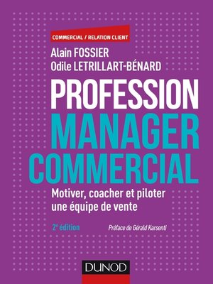 cover image of Profession manager commercial--2e éd.